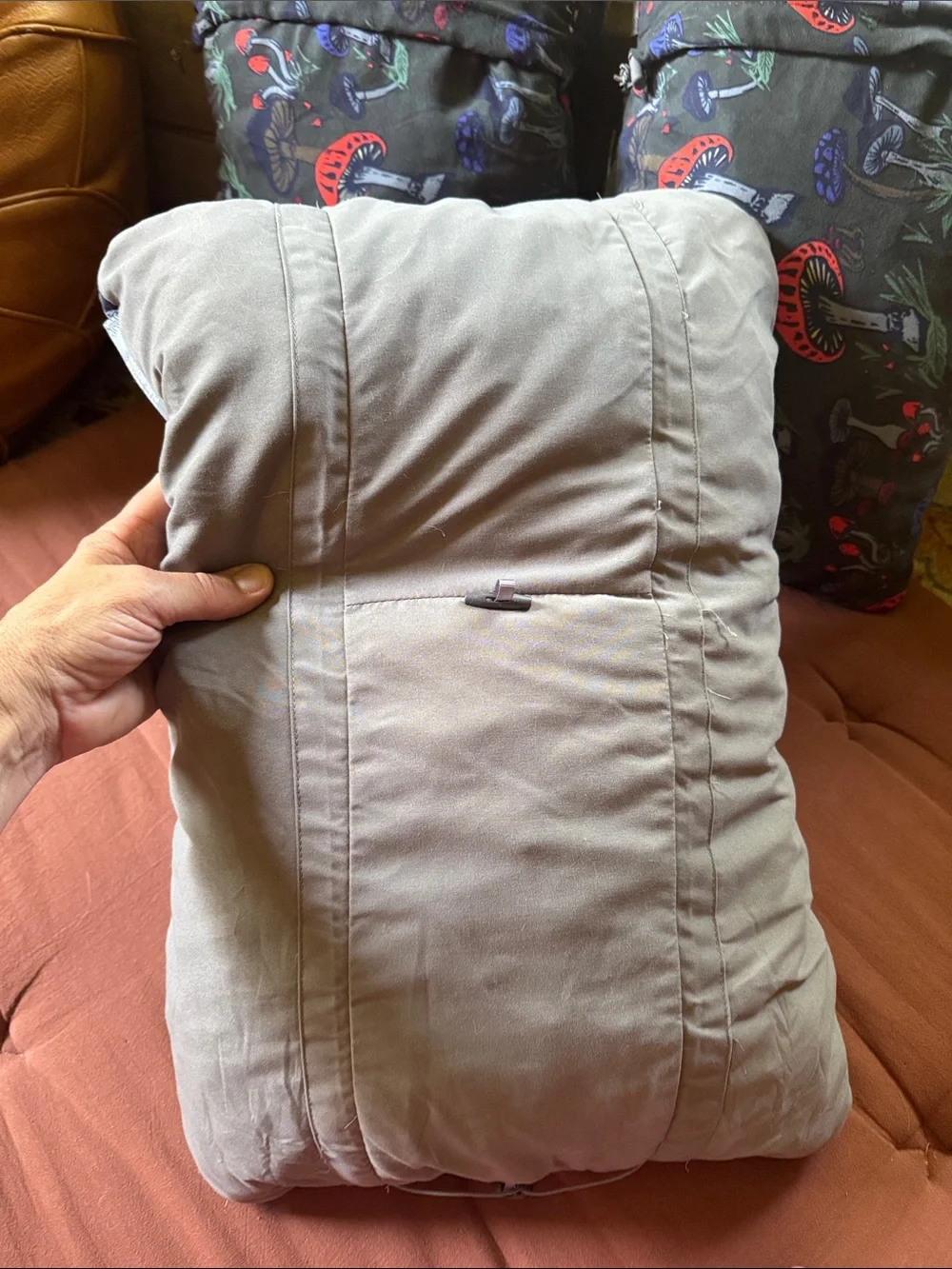 Thermarest pillow compact camping Fun Guy mushrooms large NEW NWT